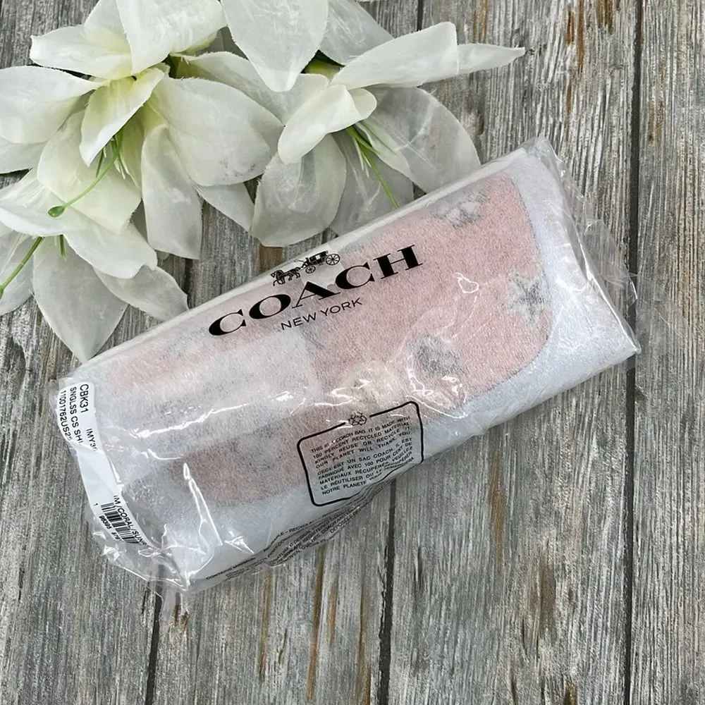 Coach Sunglass Case With Shell Print Vacation Beach